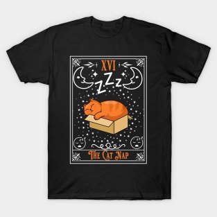 The Cat Nap Tarot Card T-Shirt
